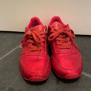 Reebok sneakers, red metallic limited edition